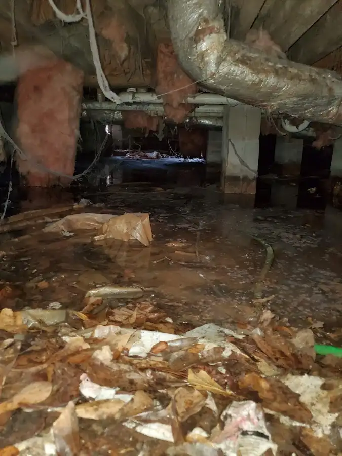 Crawl space flood assessment for Commercial Water Damage Restoration in Ogden