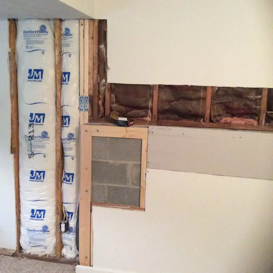 Wall insulation replacement during Contents Cleaning & Restoration in Ogden